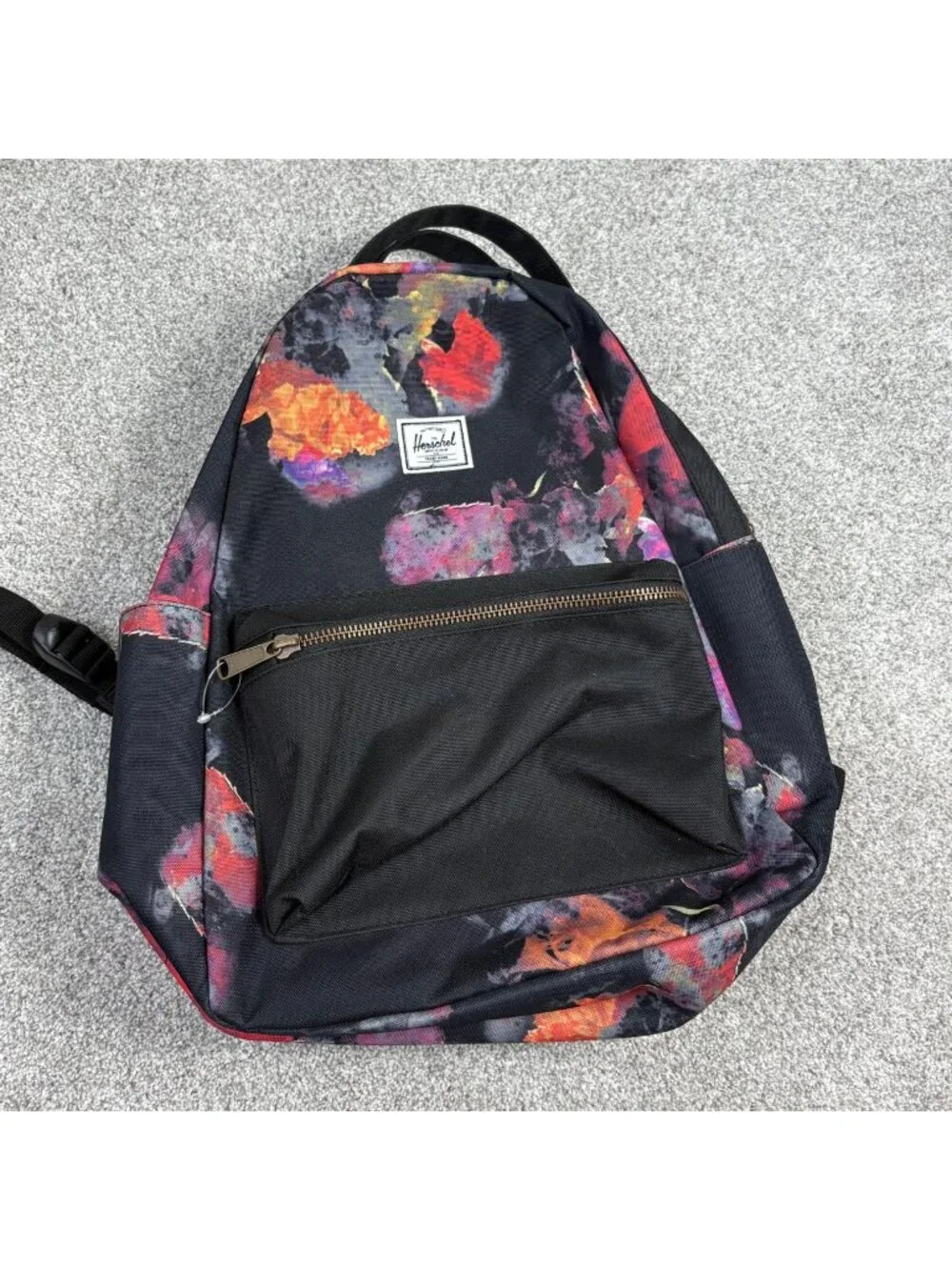 Herschel Supply Company Backpack Watercolor Floral Black Purple
